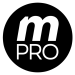 Logo redondo MPRO Blanco con fondo 480x480